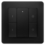 EcoDim Zigbee Draadloze Wandschakelaar 2 Zone Zwart