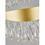 Searchlight JEWEL 2 Hanglamp Kristal Goud Koelwit 53W Dimbaar-31515