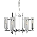 Searchlight MILO Kroonluchter 6 Lichts Chroom-31363