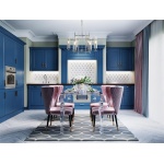 Searchlight MILO Kroonluchter 6 Lichts Chroom-31362