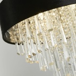 Searchlight GLAMOUR Kroonluchter 5 Lichts Kristal Zwart-31506