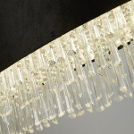 Searchlight GLAMOUR Kroonluchter 8 Lichts Kristal Zwart-31497