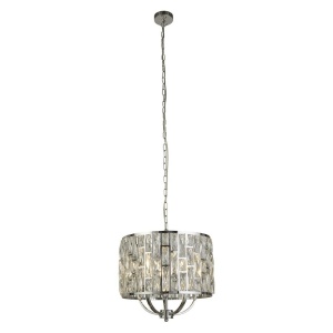 Searchlight BIJOU Hanglamp 5 Lichts Kristal Chroom