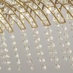 Searchlight GEMMA Kroonluchter 8 Lichts Kristal Messing-31509