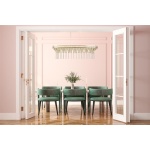 Searchlight GEMMA Kroonluchter 8 Lichts Kristal Messing-31508