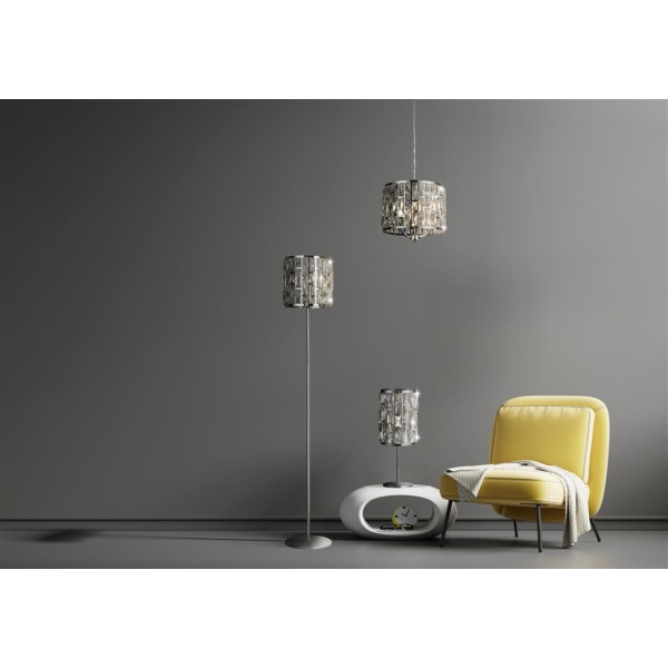 Searchlight BIJOU Tafellamp Kristal Chroom-31484