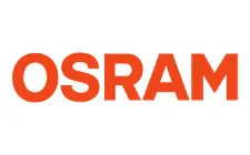 OSRAM logo in oranje letters op witte achtergrond