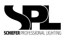 SPL Schiefer Professional Lighting zwart wit logo