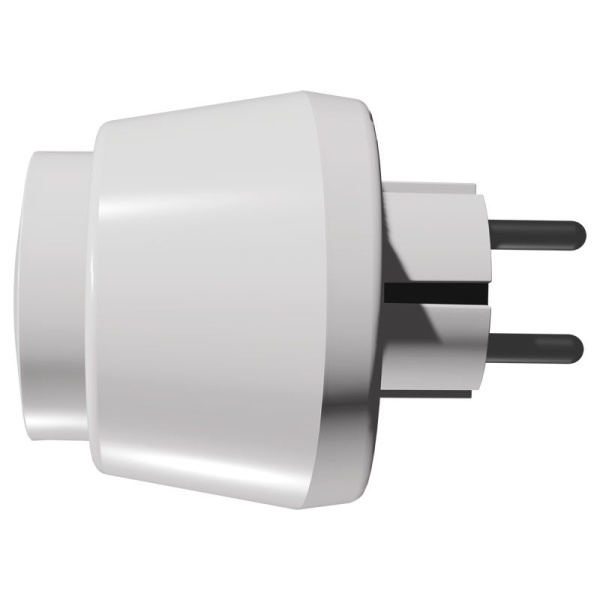 Witte Zigbee stekkerdimmer voor LED verlichting 0-100W EcoDim