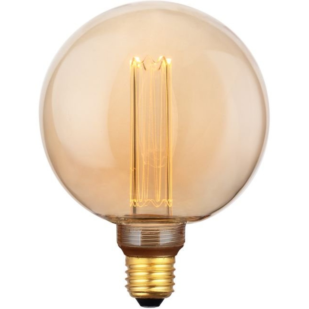 SPL E27 Vintage Globe 125 3,5W Flame Goud Dimbaar