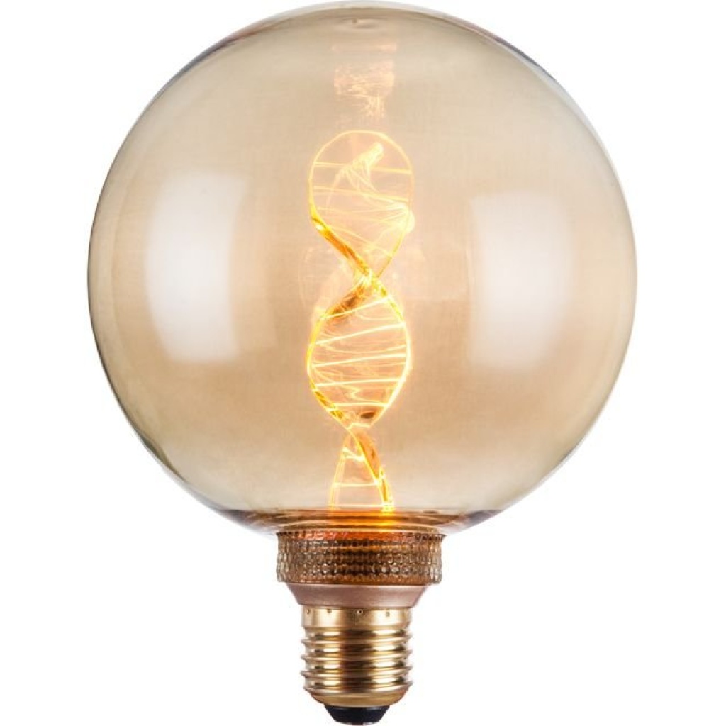 SPL E27 Vintage DNA Globe 125 3,5W Flame Goud Dimbaar