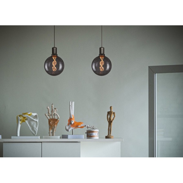 SPL E27 Vintage DNA Globe 125 3,5W Flame Smoke Dimbaar-31599