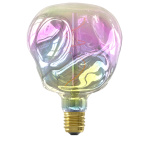 Calex dimbare LED lichtbron E27 fitting met regenboogkleurige glasbol