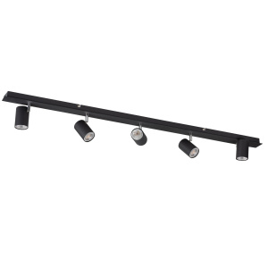 Kanlux EVALO Plafondlamp 5 Lichts Zwart Kantelbaar
