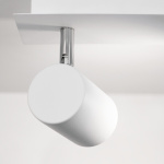 Wandlamp wit kantelbaar cilinderdesign met GU10 fitting