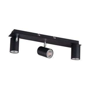 Kanlux EVALO Plafondlamp 3 Lichts Zwart Kantelbaar