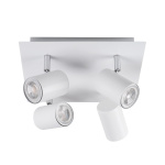 Kanlux EVALO Plafondlamp 4 Lichts Wit Kantelbaar
