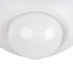 Witfoto / productfoto → titelgerichter **Alt-tekst:** Witte PIR bewegingssensor met ronde lens en IP44 bescherming