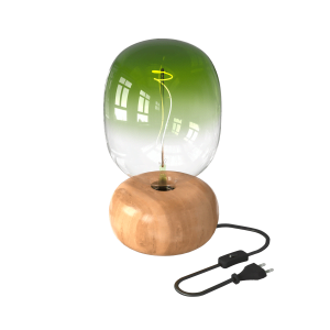Calex TafelLamp Rond - E27 - FSC Hout - Excl. lichtbron