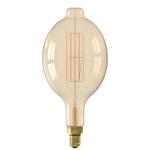Goudkleurige Calex Colosseum E27 LED lamp met zichtbare filamenten