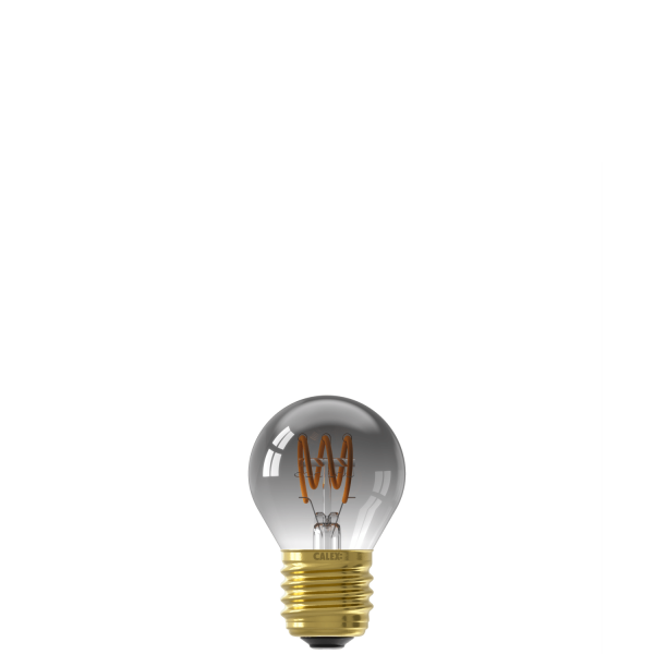 Calex E27 kogellamp titanium glas met zichtbare filamenten