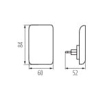 Kanlux Stekkerlamp Nachtlamp met Sensor Wit - ORISA - Afbeelding 5