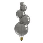 LED lamp titanium glas E27 fitting met speelse organische vorm