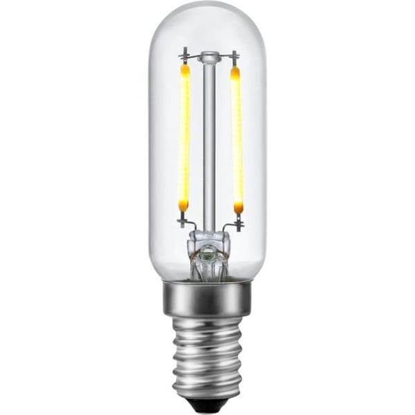 LED buislamp E14 fitting 2W transparant glas warmwit licht