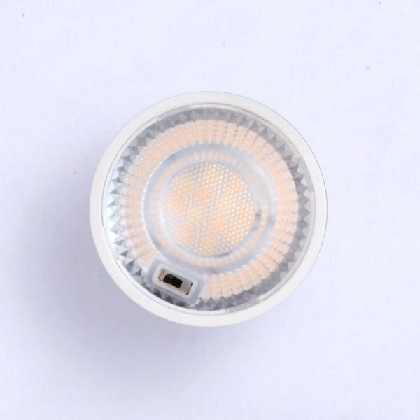 GU10 LED spotlamp 6W wit met gestructureerde reflector
