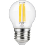 LED kogellamp E27 fitting helder glas met filamenten