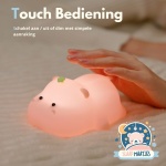 Nachtlampje met touchbediening nijlpaard