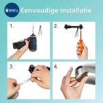 Stap voor stap installatie van een ronde plafondspot met drie lichtpunten