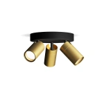 Philips Plafondspot 3 Lichts Rond Badkamer Goud - IDRIS
