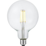 Heldere LED gloeilamp E27 globe 125mm met zichtbare filamenten