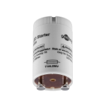 LED starter wit kunststof met twee metalen contacten onderzijde