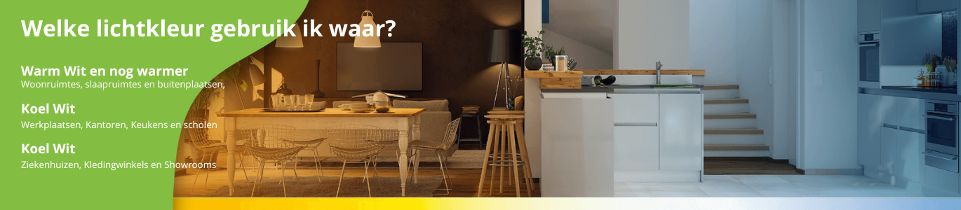 Verschillende lichtkleuren welke gebruik ik waar?