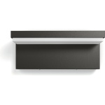 Philips wandlamp antraciet rechthoekig met witte lichtstrook