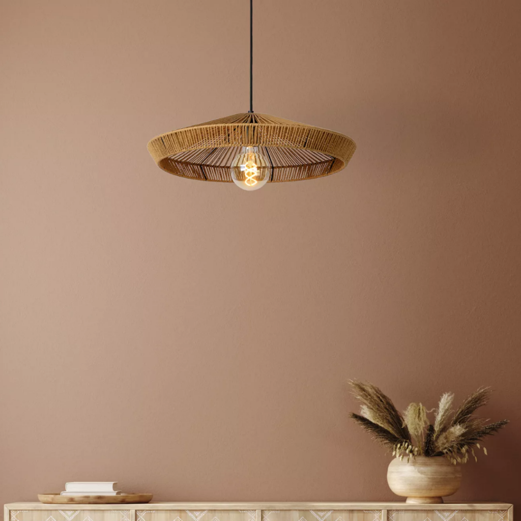 Hanglamp Rotan Naturel 50CM YUNKAI - Lucide