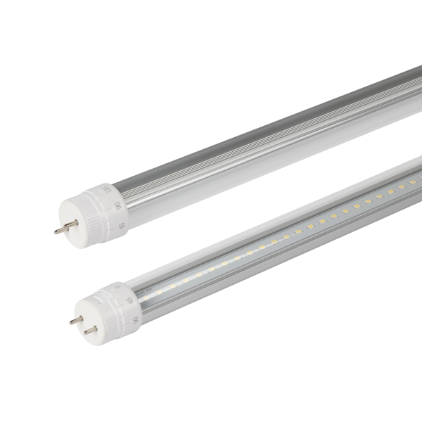 LED TL buis T8 helder met pinfitting en witte uiteinden