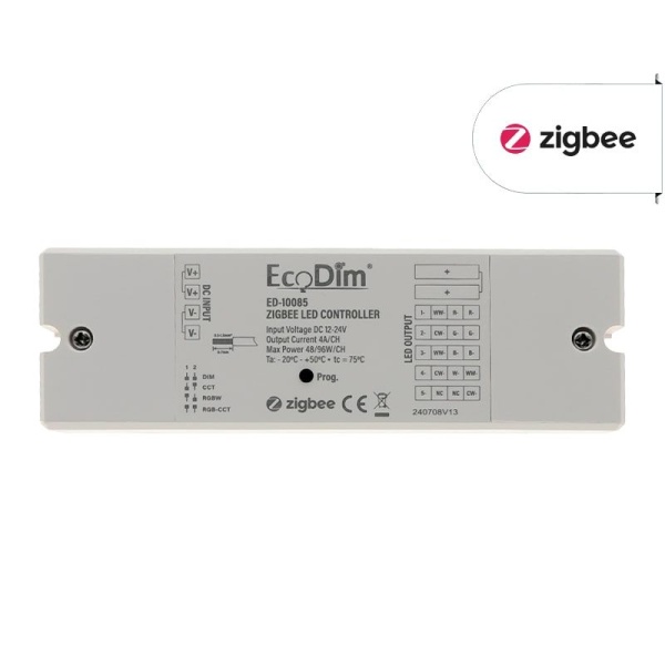 Zigbee LED strip controller wit rechthoekig kunststof behuizing