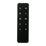 Zwarte LED strip afstandsbediening met kleur- en functietoetsen