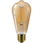 Philips E27 LED lamp vintage Edison vorm amber glas 7W
