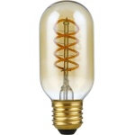 LED buislamp E27 goudkleurig met spiraalvormig filament