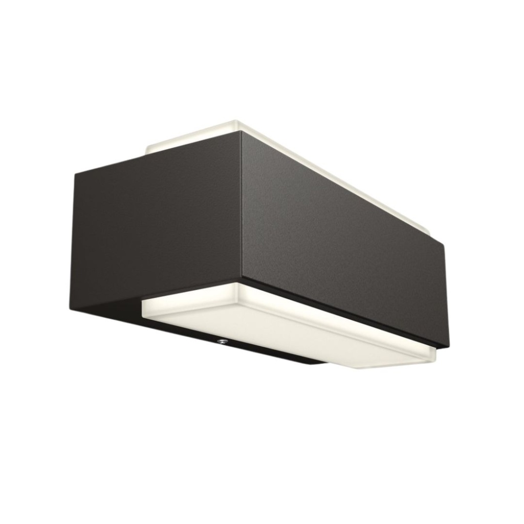 Philips STRATOSPHERE Wandlamp Up & Down Antraciet 3,8W Warmwit