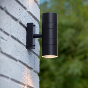 Wandlamp 2 Lichts Up & Down Warmwit Zwart ARNE - Lucide