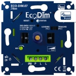 Z-Wave LED dimmer inbouwmodule blauw met aansluitklemmen en draaiknop