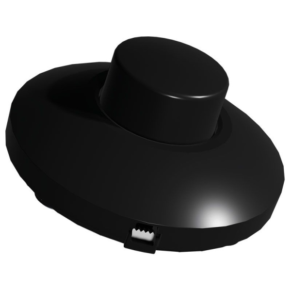 ecodim09-zwart-schuin-voor Zwarte vloerdimmer voor LED verlichting 0-50W EcoDim