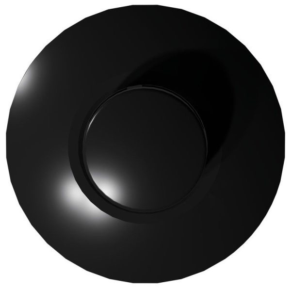 ecodim09-zwart-voorkant Zwarte vloerdimmer voor LED verlichting 0-50W EcoDim voorkant