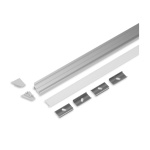 LED Profiel Set Hoek Aluminium Grijs 2M CORNER10 - Topmet