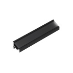 Zwart aluminium LED hoekprofiel 2 meter lengte
